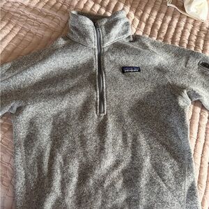 Patagonia Men's Zip-Up Sweater in Heather Gray